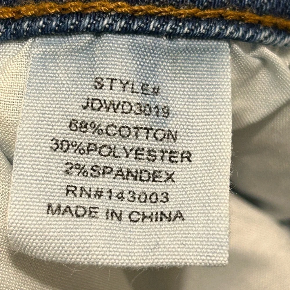 Blue Straight-Leg Jeans with Faded Denim - Picture 4 of 9